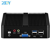 XCY ट्रैक्टर-कोर मिनी पीसी J2900 वाईफ़ाई 2 * Gigabit ईथरनेट 2 * RS232 4 * यूएसबी Fanless औद्योगिक माइक्रो कंप्यूटर