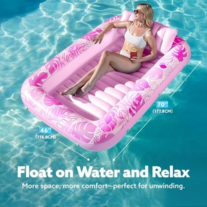 En stock, transfrontalier, Grand lit de bronzage gonflable pour adultes HC-FC666, baignoire de bronzage, lit d'eau gonflable, transat de piscine - Product Image 2