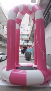 Trampoline gonflable de saut à l'élastique d'adultes de haute qualité avec trampoline à l'élastique simple de <span class=keywords><strong>bâche</strong></span> durable de PVC à vendre - Product Image 5