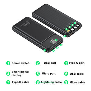Banco de energía portátil OEM de fábrica 100000mAh 50000mAh Banco de energía <span class=keywords><strong>solar</strong></span> de carga rápida 20000Mah - Product Image 6