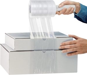 Film rétractable en plastique Huamaohengchun 4 po x 1000 pi, film plastique auto-adhésif haute résistance pour l'emballage et le déménagement - Product Image 6