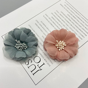 Pince à cheveux en tulle 3D faite à la main, 12 cm, pour accessoires capillaires, style décontracté - Product Image 3