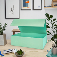Boîte d'emballage de luxe personnalisée en carton rigide magnétique, écologique, avec doublure en éponge pour chaussures et vêtements