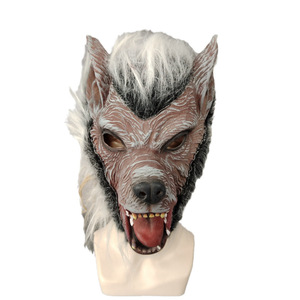 Máscara Facial Completa de Látex con Cabeza de Lobo Divertida y Ecológica para Halloween, Cosplay, Baile, Casa Embrujada, <span class=keywords><strong>Escape</strong></span> <span class=keywords><strong>Room</strong></span>, Juego de Rol - Product Image 6