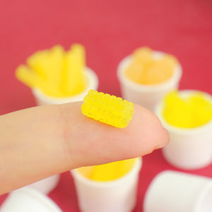 Pollo frito de maíz en miniatura y dijes de resina de cubo para DIY scrapbooking joyería hacer casa de muñecas comida de simulación - Product Image 6