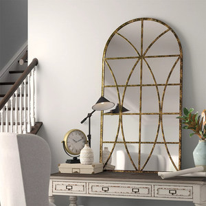 Gương Toàn Bộ Chiều Dài Cửa Sổ Hình Vòm Cổ Điển Với Khung Sắt Cho Phòng Khách Gia Đình - Product Image 5