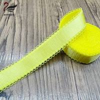 Vente en gros de bretelles de soutien-gorge élastiques brillantes double face en polyamide coloré de 23 mm, dentelle élastique picot pour lingerie