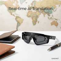 Lunettes de sport intelligentes SNT SOLIS avec caméra 8MP, enregistrement vidéo, lecteur de musique, contrôle par application, lunettes intelligentes IA 2026