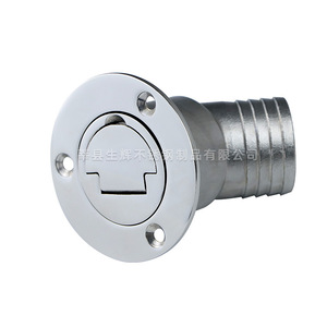 Stainless Steel Flip Top Fuel Cap 38/50mm Round Side Mounted Waterproof For <b>Yacht</b> Rv Exterior Accessories - Product Image 5