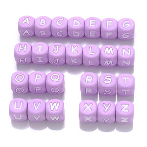 CJ 12mm <strong>Silicone</strong> <strong>Beads</strong> <strong>Wholesale</strong> Good Quality Soft Teether <strong>Beads</strong> Chew 26 Alphabet <strong>Silicone</strong> Focal <strong>Beads</strong> - Product Image 6