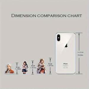 Hot Selling Custom Cartoon Anime Acrylic Photo <b>Keychain</b> <b>Personalized</b> <b>Keychain</b> Charms for Cars Backpacks Great Couples Friends - Product Image 6