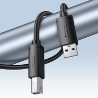 Câble d'imprimante USB Jasoz USB 2.0 A vers B mâle-mâle, cordon de données haute vitesse pour imprimante, scanner, ordinateur de bureau, ordinateur portable