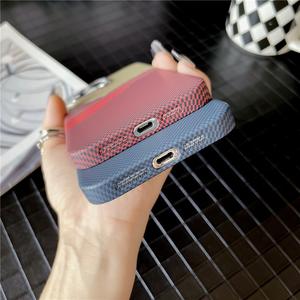 เคสแม่เหล็กเนื้อเคฟลาร์สำหรับ iPhone 17 Pro เข้ากันได้กับ iPhone 16 Pro Max รูปแบบคาร์บอนไฟเบอร์สำหรับ iPhone 15/14 - Product Image 6