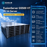 Server AI FusionServer G5500 V7 4U yang telah diuji sepenuhnya untuk pengujian laboratorium AI, penelitian ilmiah, dan pelatihan model.