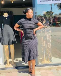 Robe longue décontractée d'été C9165 de haute qualité pour femme africaine, robe midi moulante extensible, vente en gros - Product Image 5