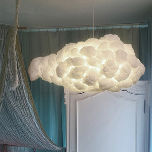 JYLIGHTING Cloud Lighting Lampes suspendues barre lumineuse LED en polymère Matériel E27 Ampoule Moderne <span class=keywords><strong>Blanc</strong></span> <span class=keywords><strong>Nuage</strong></span> Lustre - Product Image 3