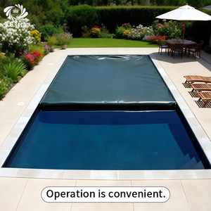 Couverture de <span class=keywords><strong>piscine</strong></span> en maille PVC Water Crown Safety, résistante aux enfants, <span class=keywords><strong>avec</strong></span> une forte tension et une installation facile pour une utilisation en extérieur et encastrée. - Product Image 2