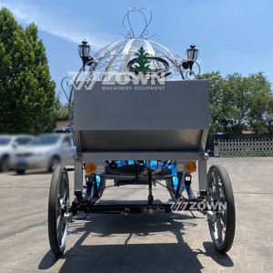 Carroza de Calabaza Elegante de Estilo Europeo, Decoración de Metal Plateado para Bodas y Eventos - Product Image 5