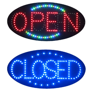 ป้ายไฟ LED ความสว่างสูงสำหรับแขวนหน้า<span class=keywords><strong>ร้าน</strong></span>ค้า ขนาด 24*48 ซม. ป้ายไฟ LED <span class=keywords><strong>เปิด</strong></span>-ปิด - Product Image 1
