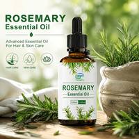 Extrait d'herbes de romarin, huile essentielle pressée à froid, 100% pure, parfum sucré, pour tous types de peau