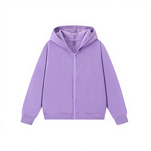 เสื้อฮู้ดซิปมีซับในขนแกะ ขายส่ง 230 GSM อุ่นสบายสำหรับฤดูหนาวและฤดูใบไม้ร่วง สวมใส่ได้ทั้งชายและหญิง ผลิตจากผ้าถักโพลีเอสเตอร์ 100% รับผลิตแบบ OEM พิมพ์ลายตามสั่ง - Product Image 2