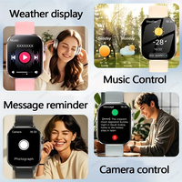 Reloj Inteligente M8 de 2.01 Pulgadas, Electrónico, Resistente al Agua, Monitor de Ritmo Cardíaco y Sueño, Reloj Deportivo con Rastreador de Actividad Física