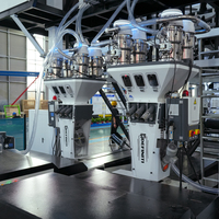 Machine de soufflage de film LDPE intelligent à 2 couches, co-extrusion ABA, avec PLC et unité de dosage gravimétrique pour la fabrication de sacs de courses