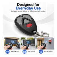 Télécommande universelle RF pour porte de garage 315 433 MHz, 4 boutons, copie de code, émetteur, porte-clés, indicateur LED