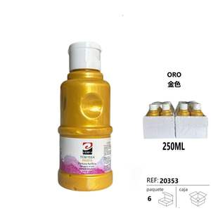 Peintures acryliques aquarelles dorées TEMPERA ORO, médium pour peinture sur papier - Product Image 1