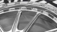 Jante en alliage d'aluminium forgé Beadlock CF3 18 19 20 21 pouces 5X115 pour voiture de tourisme, finition argent poli pour BMW E60 F30 F10 E90