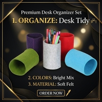 Organisateur de rangement multi-feutre pour bureau bien rangé