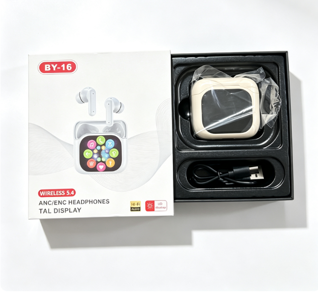 Wholesale Smart LCD Screen TWS Wireless Earphones 5.4 Waterproof Sports Wireless Headset Factory Price