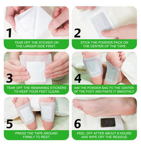 Diepreinigende Voetpleister 100% Natuurlijke Bamboe-Azijn Voetpleister <span class=keywords><strong>Detox</strong></span> Voor Het Verbeteren Van De Slaapkwaliteit - Product Image 6