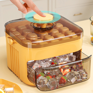 Pressing Ice Cube Mold Ice <b>Box</b> Frozen Ice Ball Artifact Mold <b>Large</b> Capacity Ice Storage Household Food Grade - Product Image 4