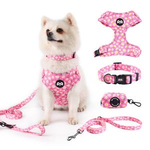 Großhandel Luxus Simple XL Custom ized Cross-Border Pet Dog Harness Weste Massiv Polyester gepolstert Kragen Knopf Mode Luxus Haustiere - Product Image 1