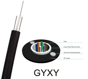 FCJ OPTP TECH Company a enterré le câble optique extérieur de fibre de GYXY 24 câbles de fibre optique de noyau prix usine