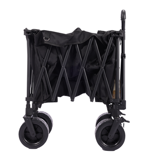 Chariot de courses pliable en acier au carbone à quatre roues, grande capacité, multifonction, robuste, ODM, pour le camping en plein air, la plage, les outils de jardin - Product Image 5