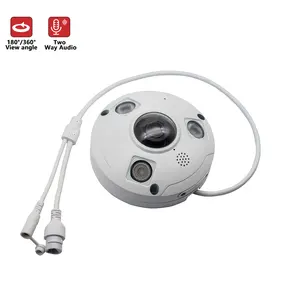 5MP/8MP/12MP 방수 360 파노라마 POE 어안 감시 카메라 IR 야간 보안 CCTV IP 네트워크 카메라