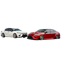Kit carrosserie 3 pièces pour pare-chocs avant, séparateur de pare-chocs, spoiler, diffuseur pour Toyota Camry version américaine 2018-2024, noir brillant PP, accessoires de voiture