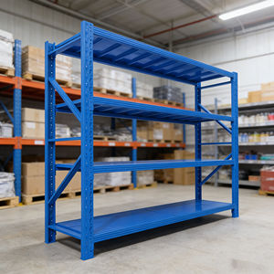 <span class=keywords><strong>Étagère</strong></span> de stockage multi-niveaux robuste sans boulons, en acier, pour entrepôt industriel, hauteur réglable, 4 <span class=keywords><strong>étagère</strong></span>s en métal - Product Image 5