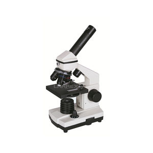 <span class=keywords><strong>Microscope</strong></span> composé portable LARREX, grossissement 1280X, éclairage LED double, inclinaison 45°, triple tourne-objet, 360° - Product Image 1