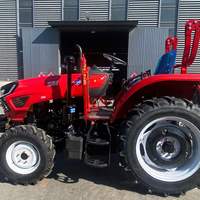 Tracteur agricole diesel 4x4 certifié CE 504 50 CV avec charrue, herse et semoir