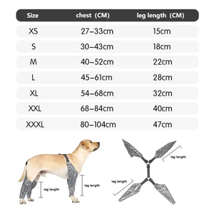 ปลอกหุ้ม<span class=keywords><strong>ขา</strong></span><span class=keywords><strong>สุนัข</strong></span>ปรับได้ปลอกป้องกัน<span class=keywords><strong>สุนัข</strong></span>แบบเรียบและอ่อนนุ่ม - Product Image 6