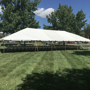 Tente de réception moderne en PVC blanc avec structure en aluminium imperméable pour événements extérieurs, mariages et fêtes, capacité de 100 à 500 personnes - Product Image 2