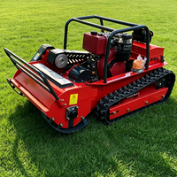 Tondeuse robotisée à chenilles puissante à moteur essence/diesel EURO 5, télécommandée sans fil, pour pentes, en vente