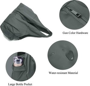 Sac à bandoulière personnalisé pour femmes, sac fourre-tout léger en nylon Oxford imperméable, grande capacité, voyage, travail, shopping, sac hobo - Product Image 5