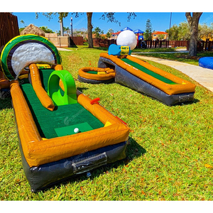 Terrain <span class=keywords><strong>de</strong></span> <span class=keywords><strong>golf</strong></span> gonflable portable rond 3/6/9 trous, <span class=keywords><strong>mini</strong></span>-<span class=keywords><strong>golf</strong></span> gonflable, parcours <span class=keywords><strong>de</strong></span> <span class=keywords><strong>golf</strong></span> Crazy Putt, jeux sportifs - Product Image 1
