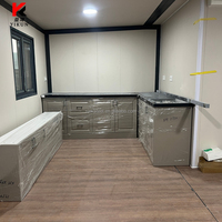 Maison Modulaire Préfabriquée de Luxe à 1-2 Étages en Conteneur EPS, Bureau, Mini-Maison, Balcon sur le Toit, Maison Mobile Portable pour Appartement et Hôtel