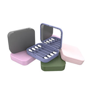 Usine nouveau Design logo personnalisé Portable réutilisable 4 pièces/ensemble maquillage coton-tige coton-tige en silicone <span class=keywords><strong>pour</strong></span> le nettoyage - Product Image 5