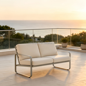 Custom Made Modern <strong>Outdoor</strong> Durable Aluminum Cushion <strong>love</strong> <strong>Seat</strong> - Product Image 3